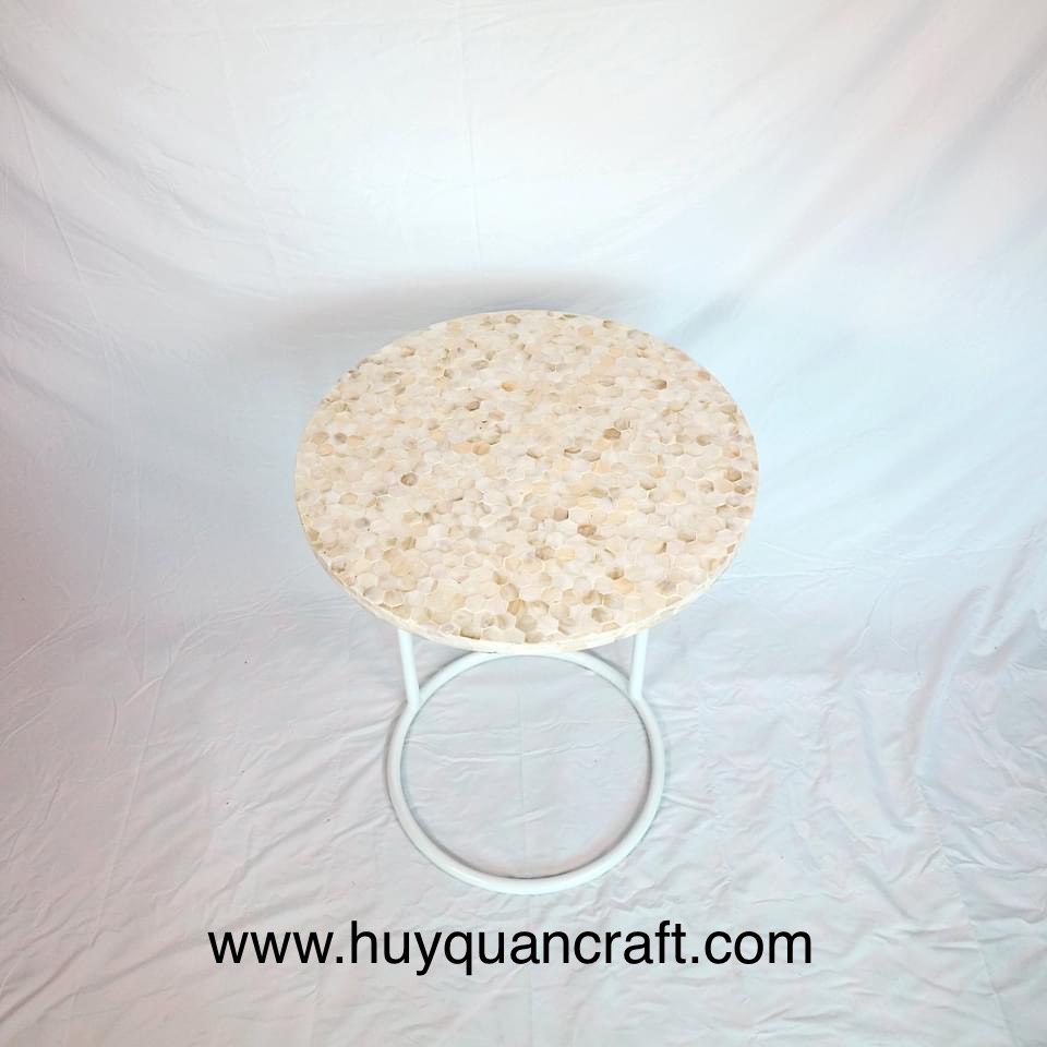 HQ12532 Mother of pearl lacquer stool